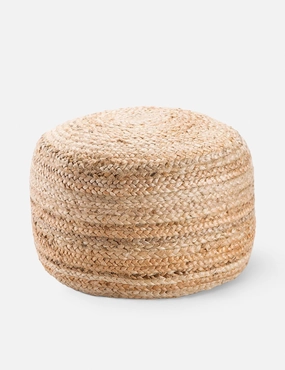 Patan Round Pouf, Naturalbedding sets ,throw blankets 
