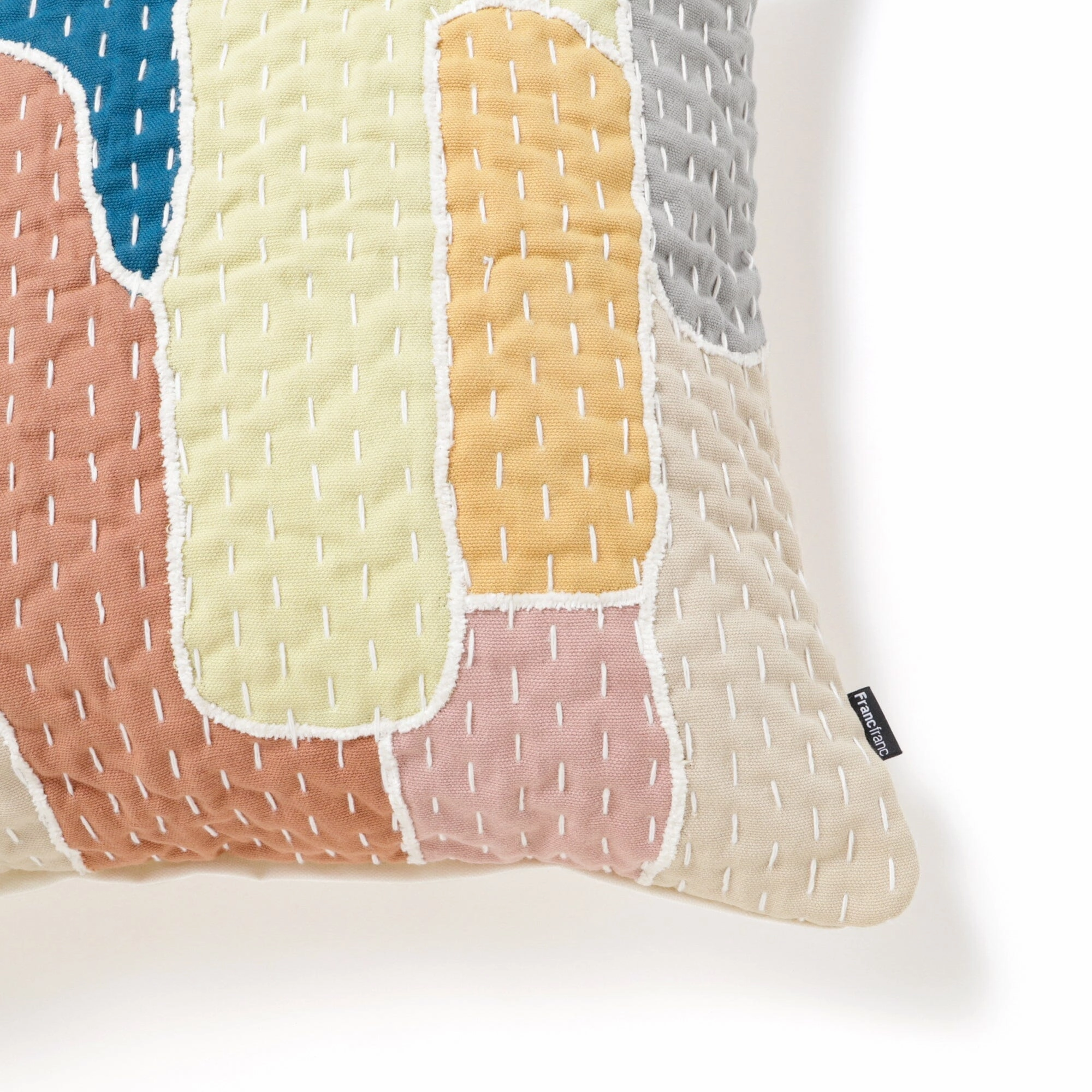 Patchwork Emb Cushion Cover 450 X 450 Multi
