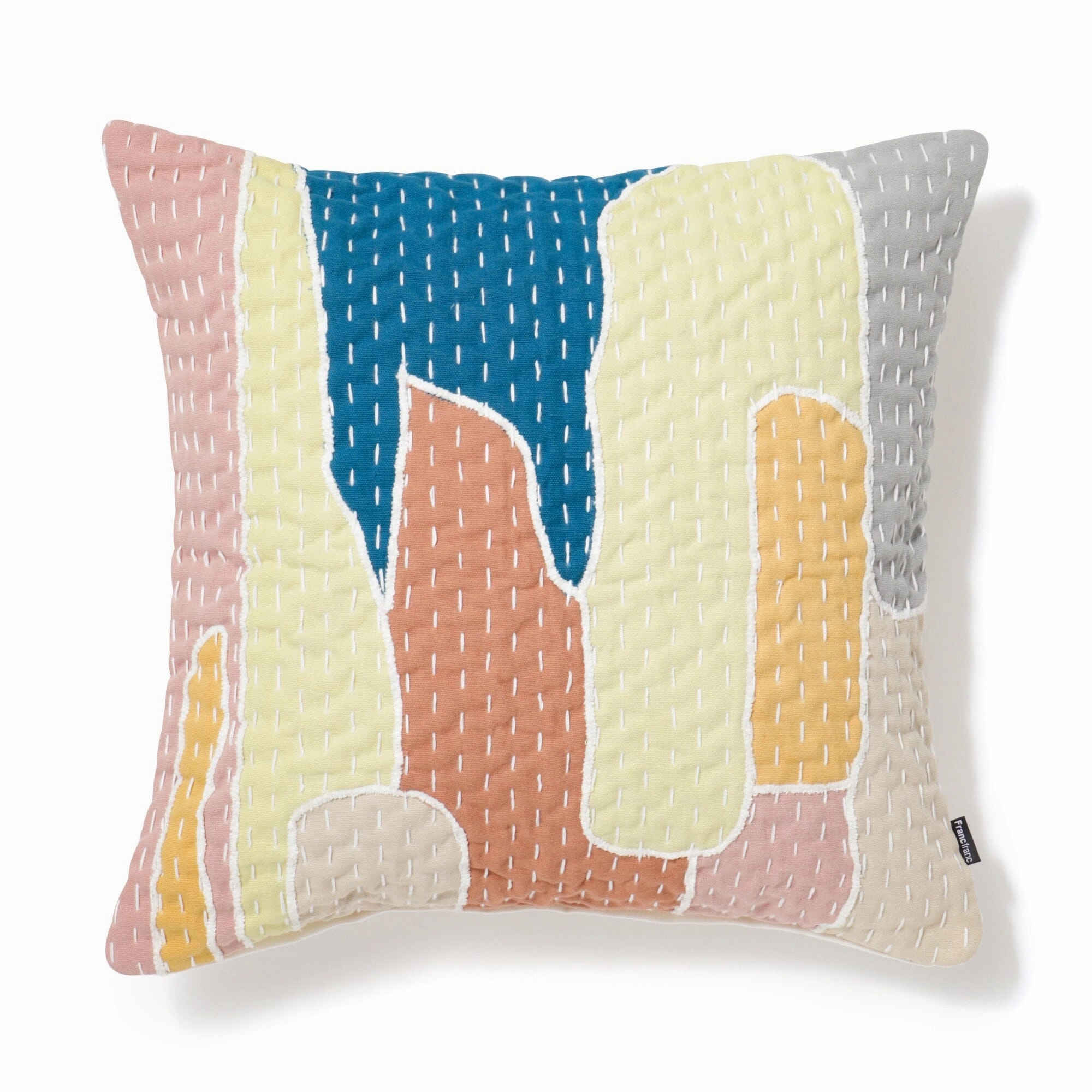 Patchwork Emb Cushion Cover 450 X 450 Multibedding sets ,throw blankets 