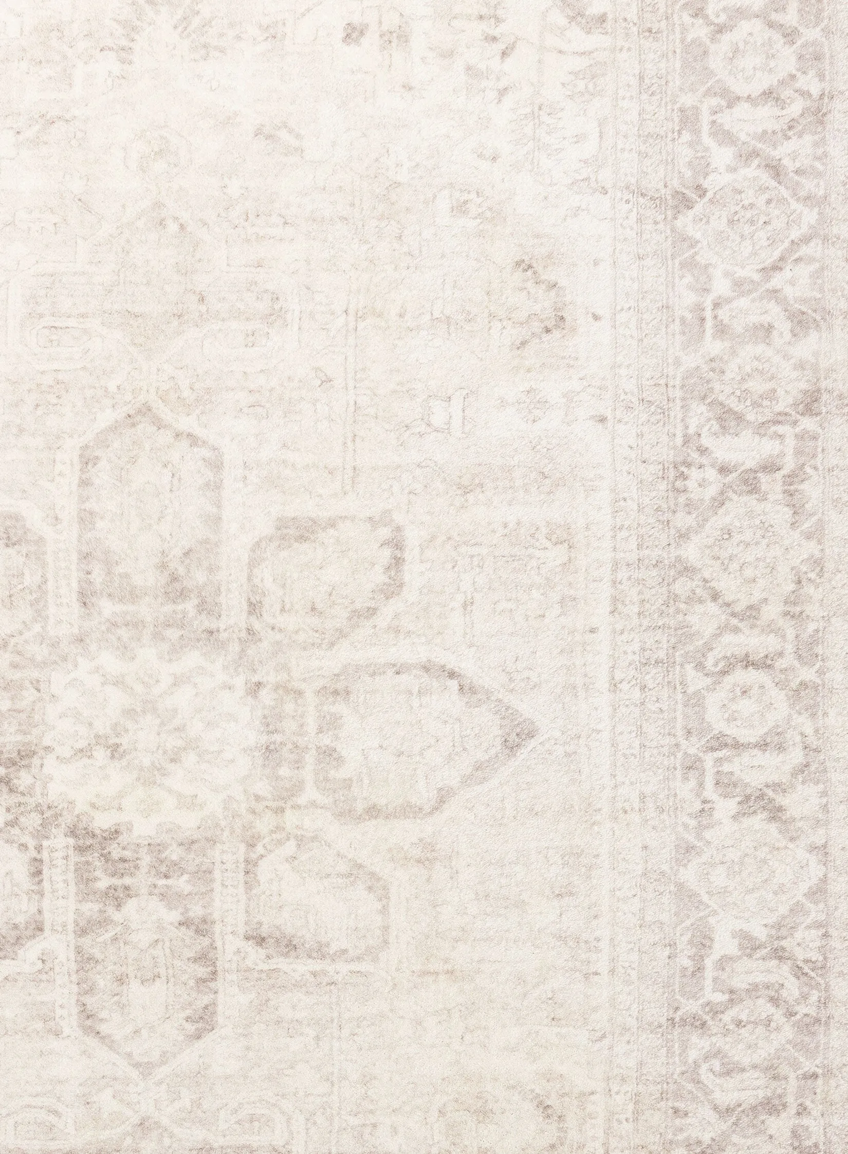 Patina Cream and Beige Distressed Washable Rug *NO RETURNS UNLESS FAULTY
