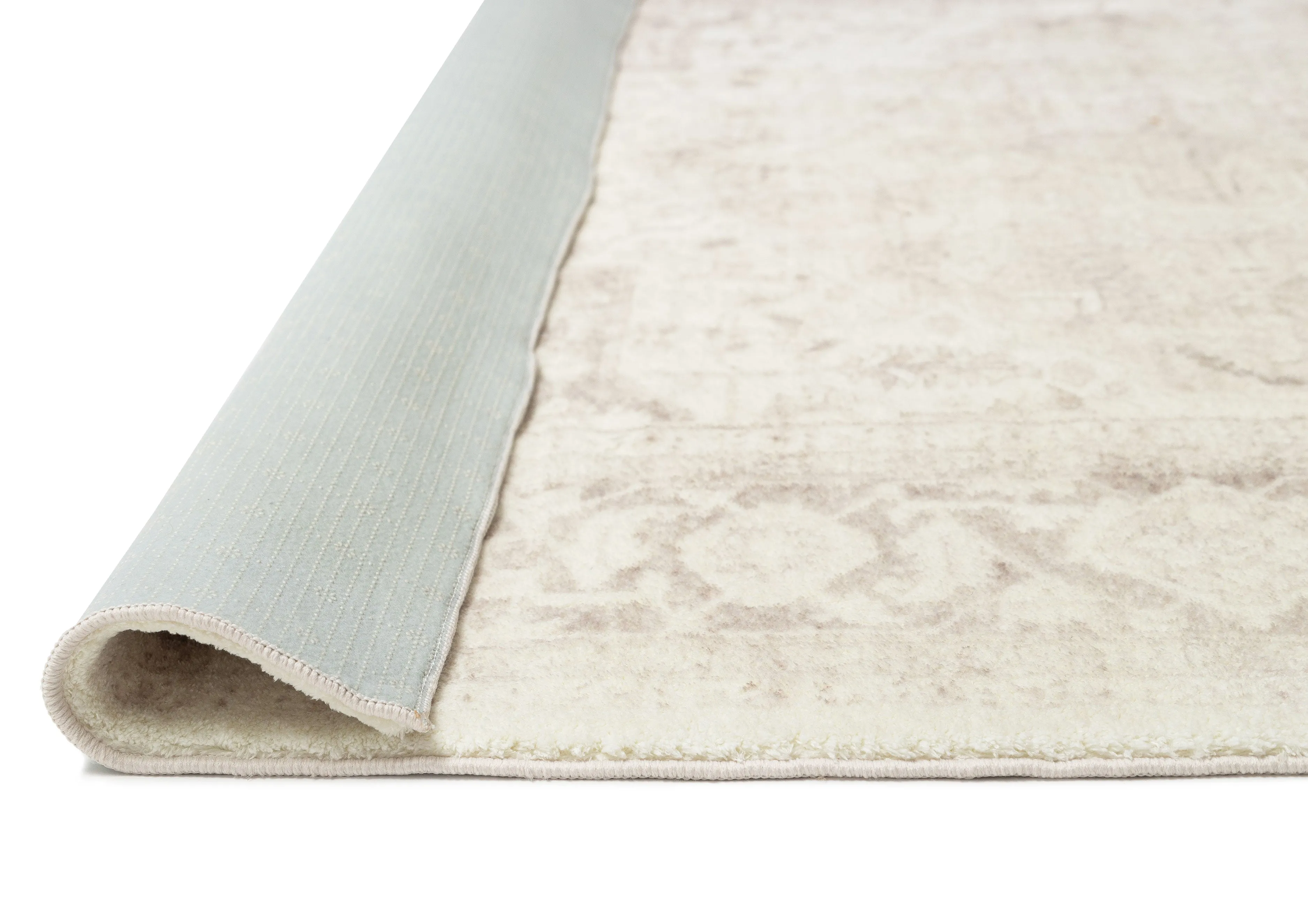 Patina Cream and Beige Distressed Washable Rug *NO RETURNS UNLESS FAULTY