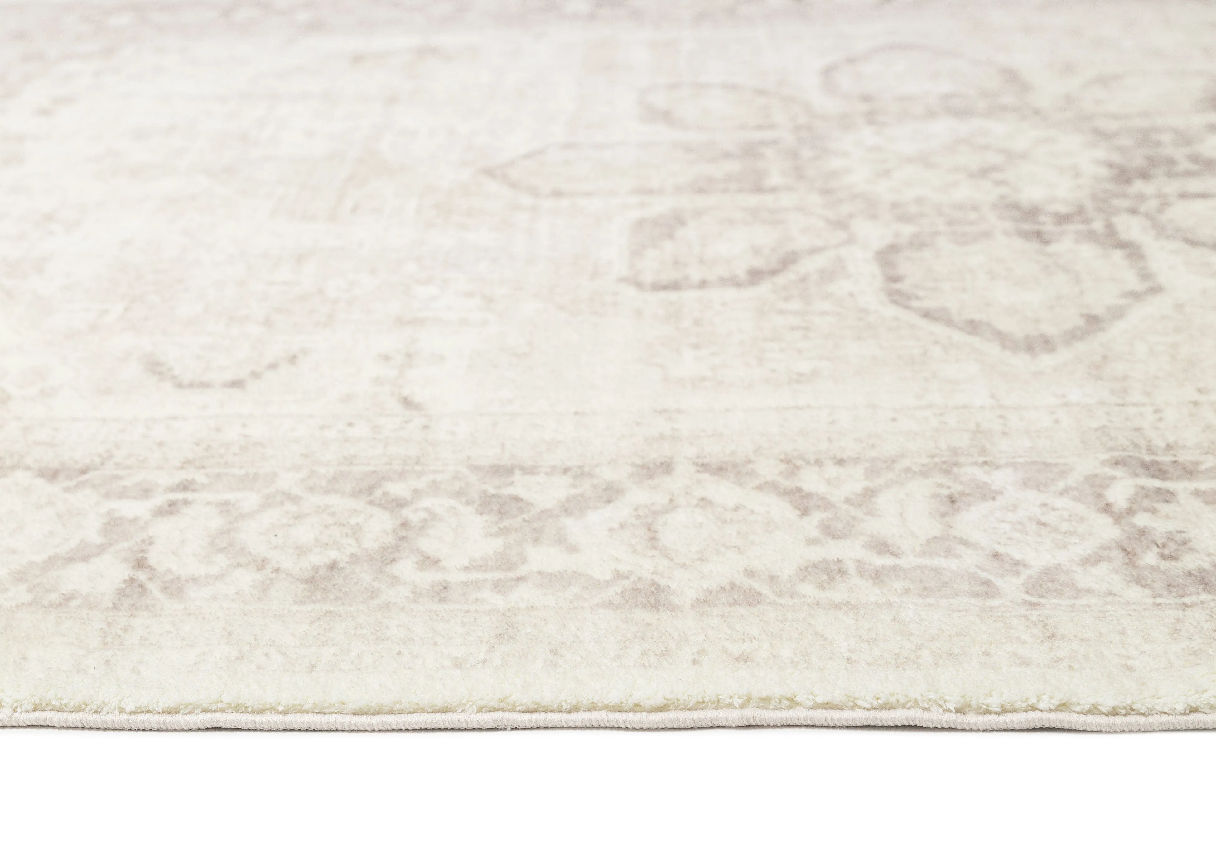 Patina Cream and Beige Distressed Washable Rug *NO RETURNS UNLESS FAULTY