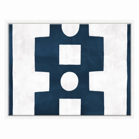 Paule Marrot, Blue and White Abstract (Var. 2)nordic style wall decor