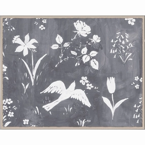 Paule Marrot, Flower Garden Grisnordic style wall decor