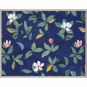 Paule Marrot, Midnight Blue Magnoliasnordic style wall decor
