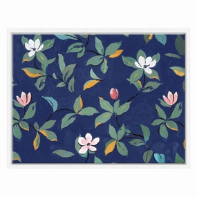Paule Marrot, Midnight Blue Magnolias (Var. 1)nordic style wall decor