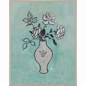 Paule Marrot, Vase with Rosesnordic style wall decor
