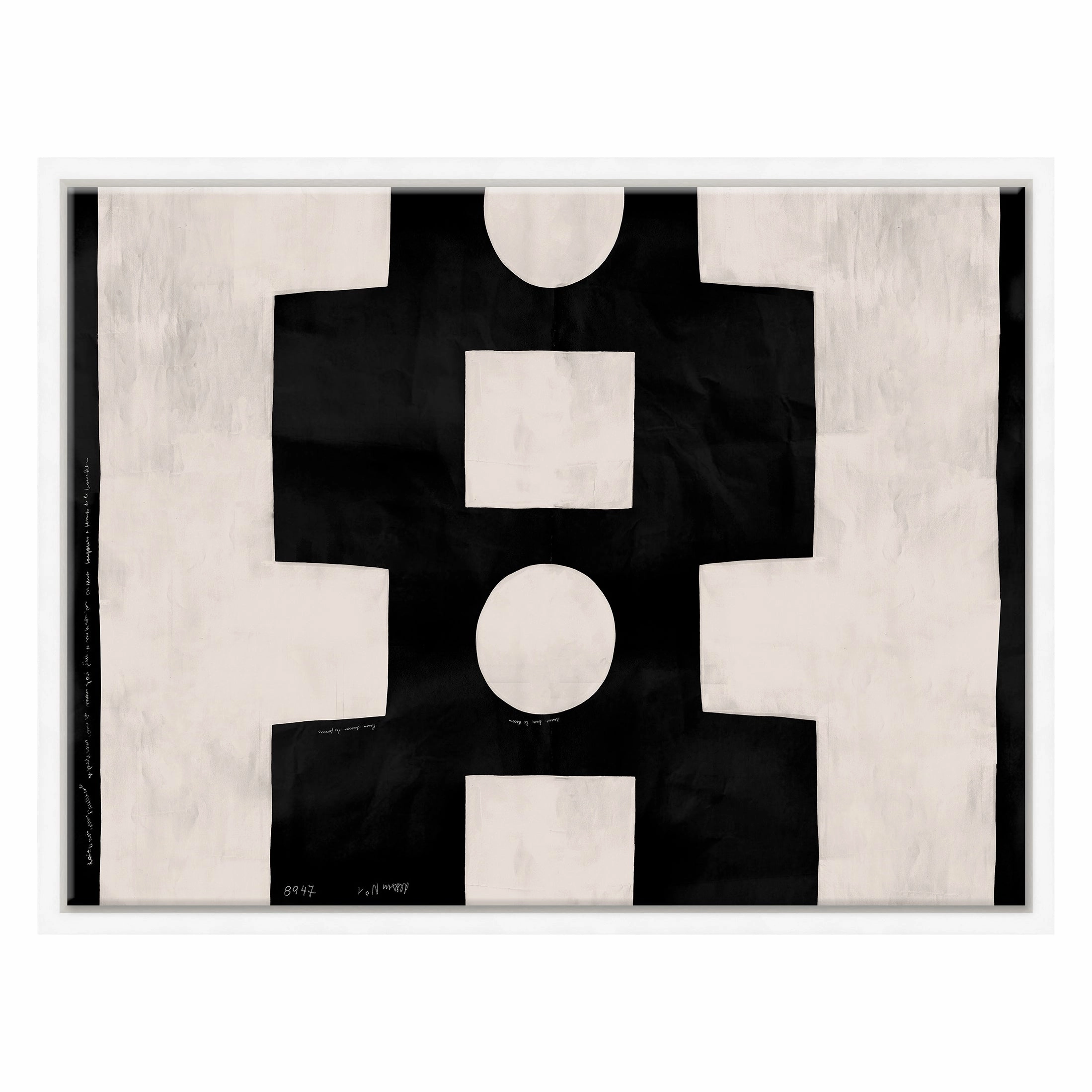 Paule Marrot, White and Black Abstract (Var. 1)nordic style wall decor
