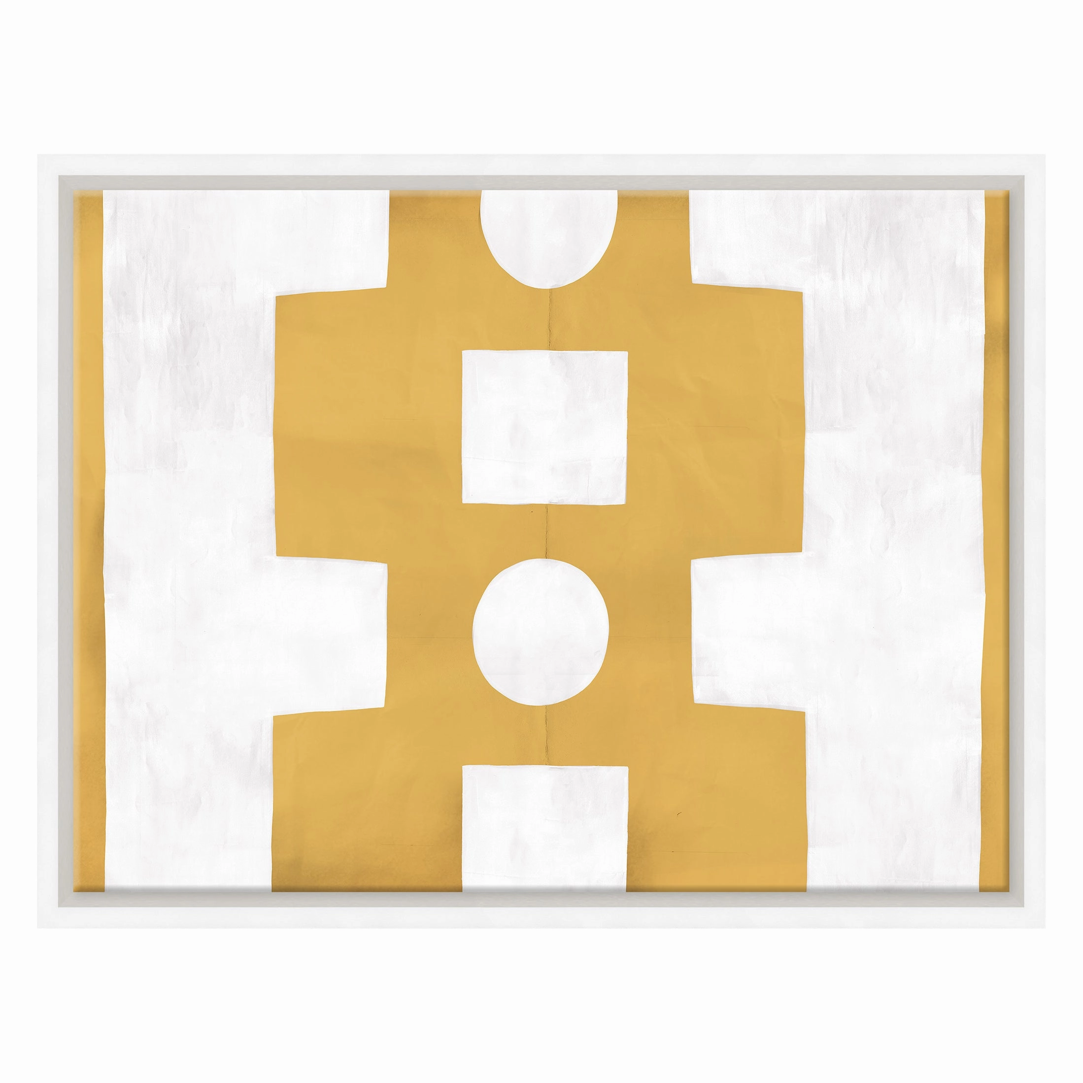 Paule Marrot, Yellow and White Abstract (Var. 3)nordic style wall decor
