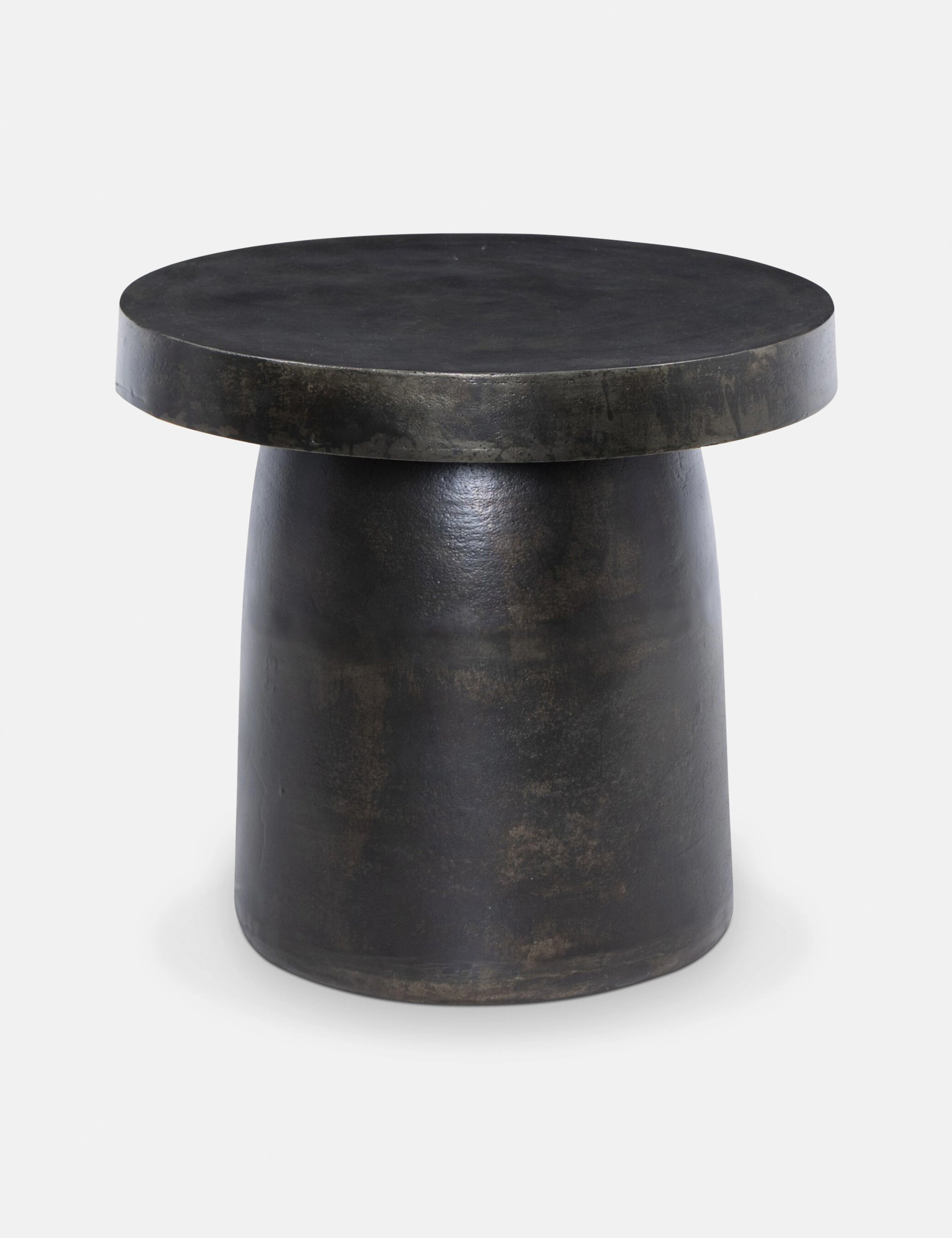 Paz Indoor / Outdoor Round Side Table by Amber Lewis x Four Handsoutdoor wrought iron plant stand
