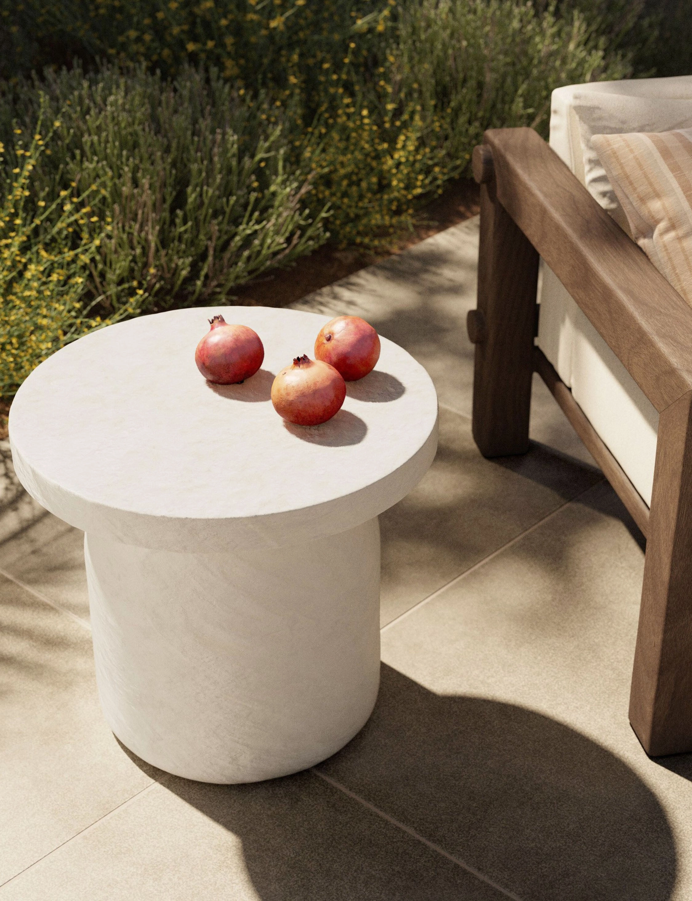 Paz Indoor / Outdoor Round Side Table by Amber Lewis x Four Hands