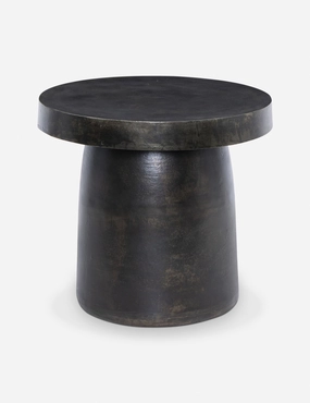 Paz Indoor / Outdoor Round Side Table by Amber Lewis x Four Handsoutdoor wrought iron plant stand