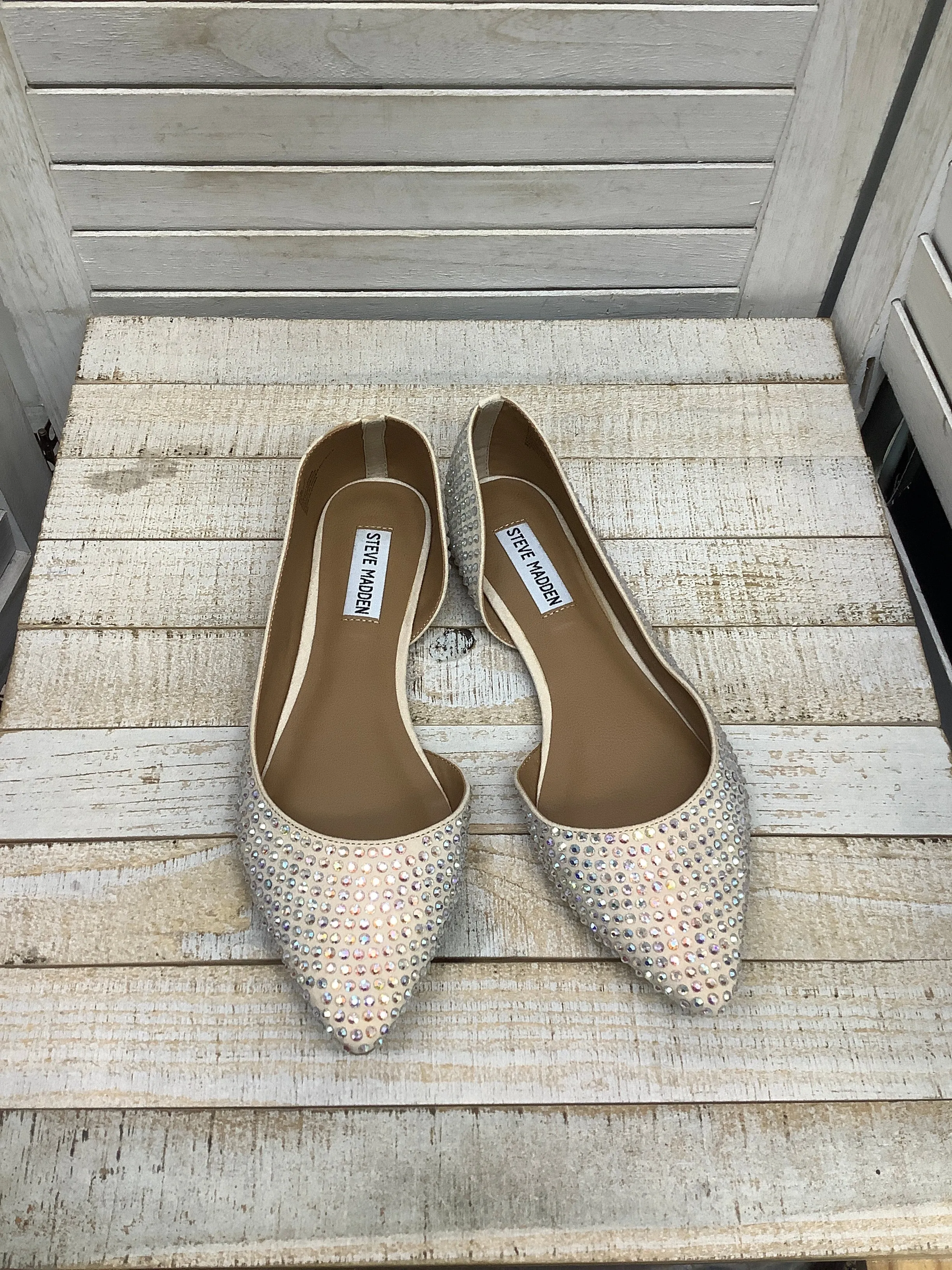 Peach Shoes Flats Steve Madden, Size 8.5 steve madden