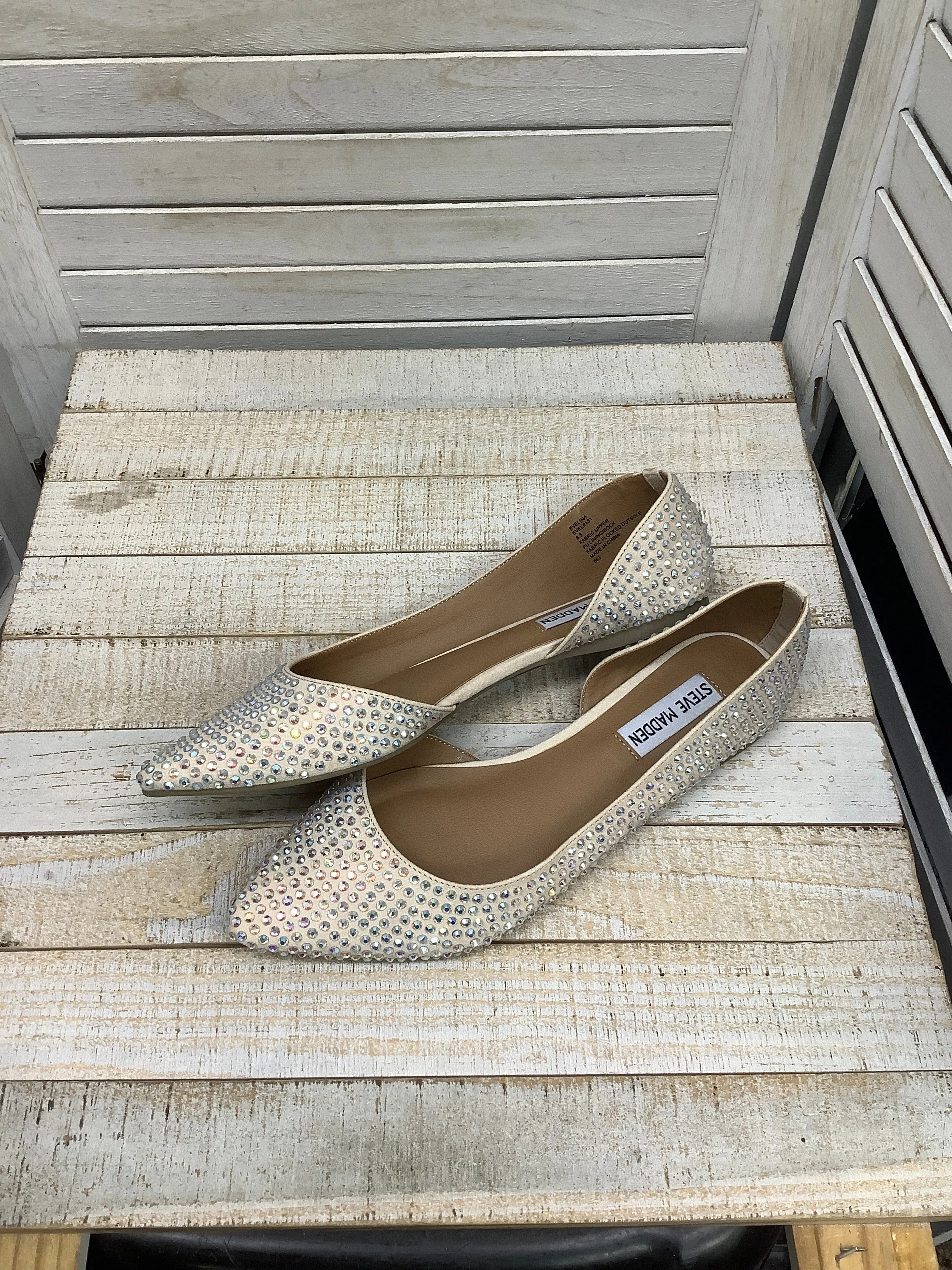 Peach Shoes Flats Steve Madden, Size 8.5 steve madden
