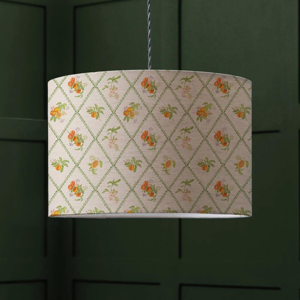 Peach Trellis Eva Lamp Shade Creamhome decor ,wall decor 
