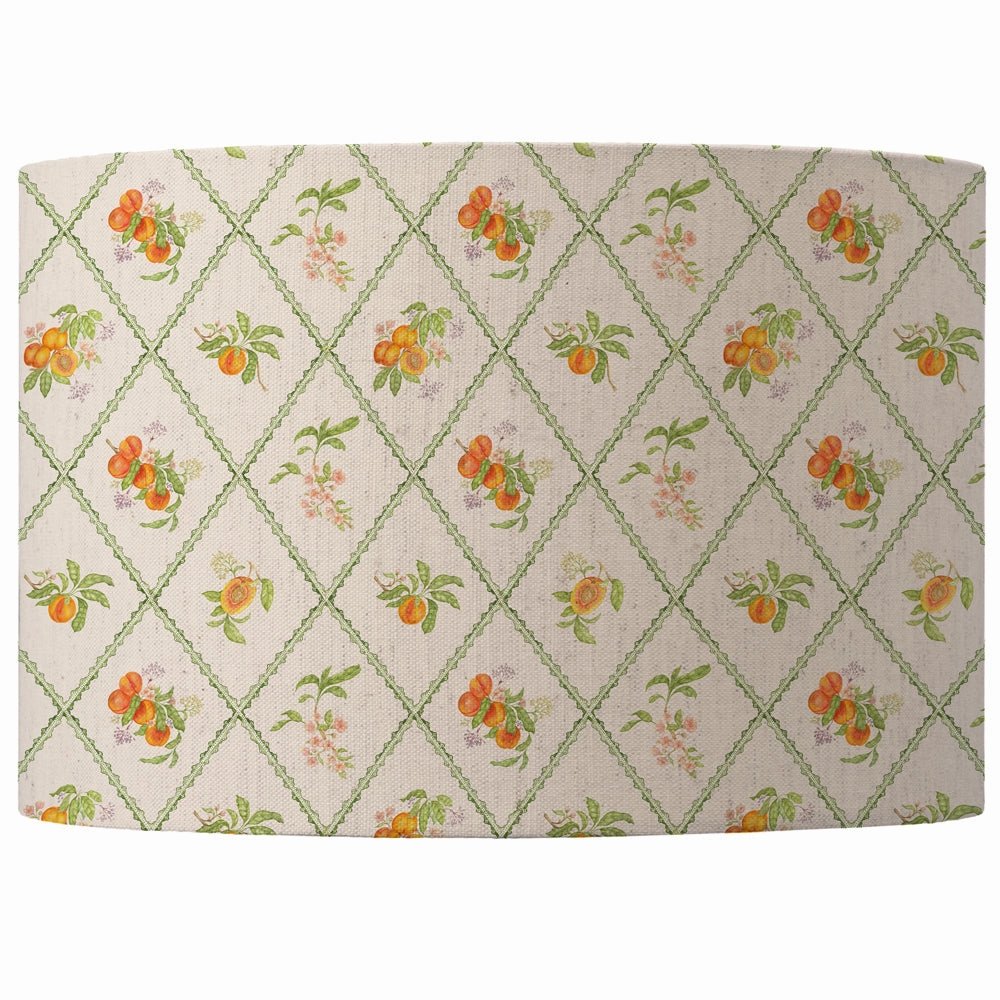 Peach Trellis Eva Lamp Shade Cream