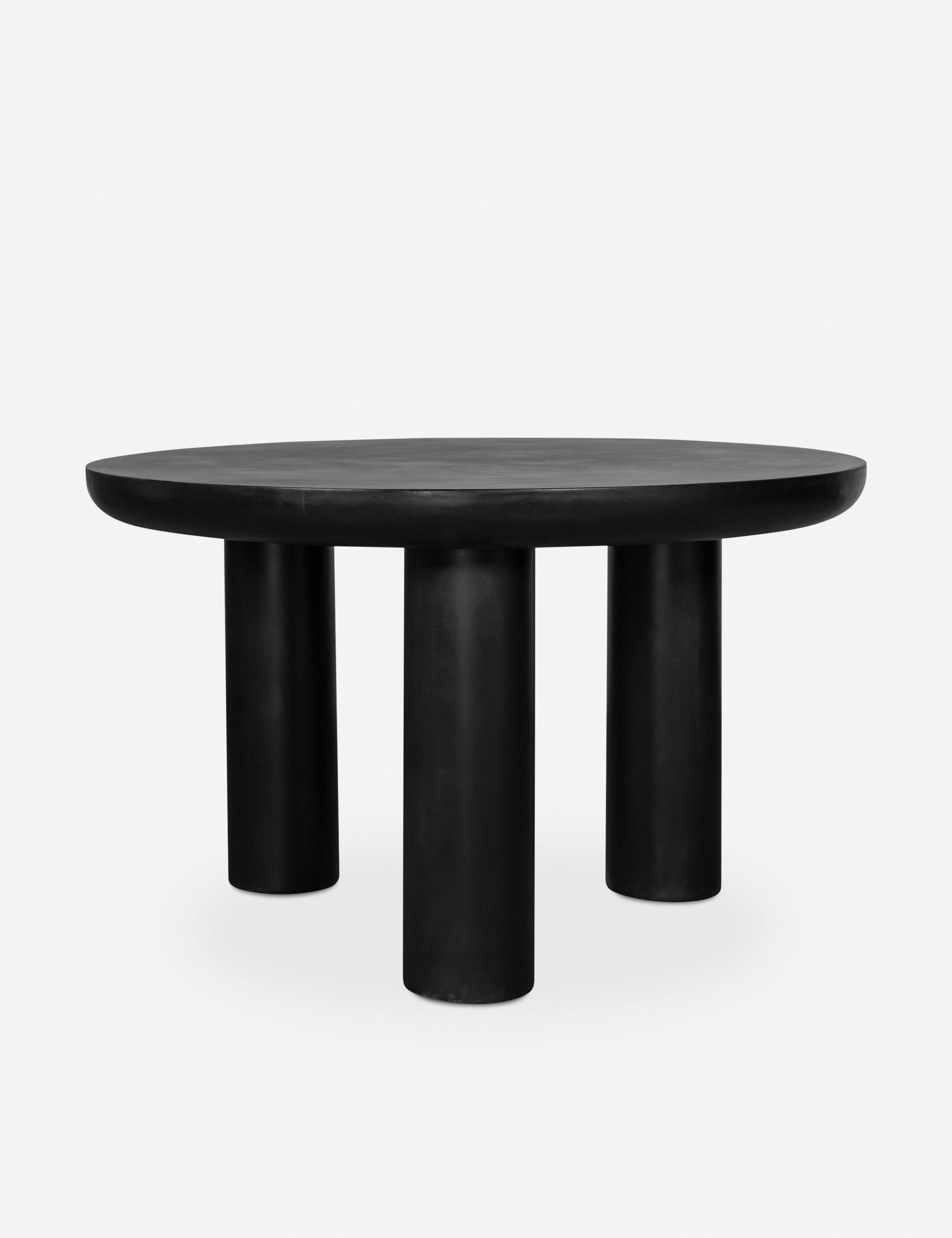 Peagan Indoor / Outdoor Round Dining Tableoutdoor wrought iron plant stand