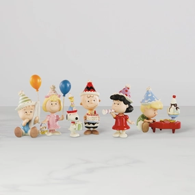 Peanuts 6-Piece Birthday Party Figurine Sethome decor ,wall decor 