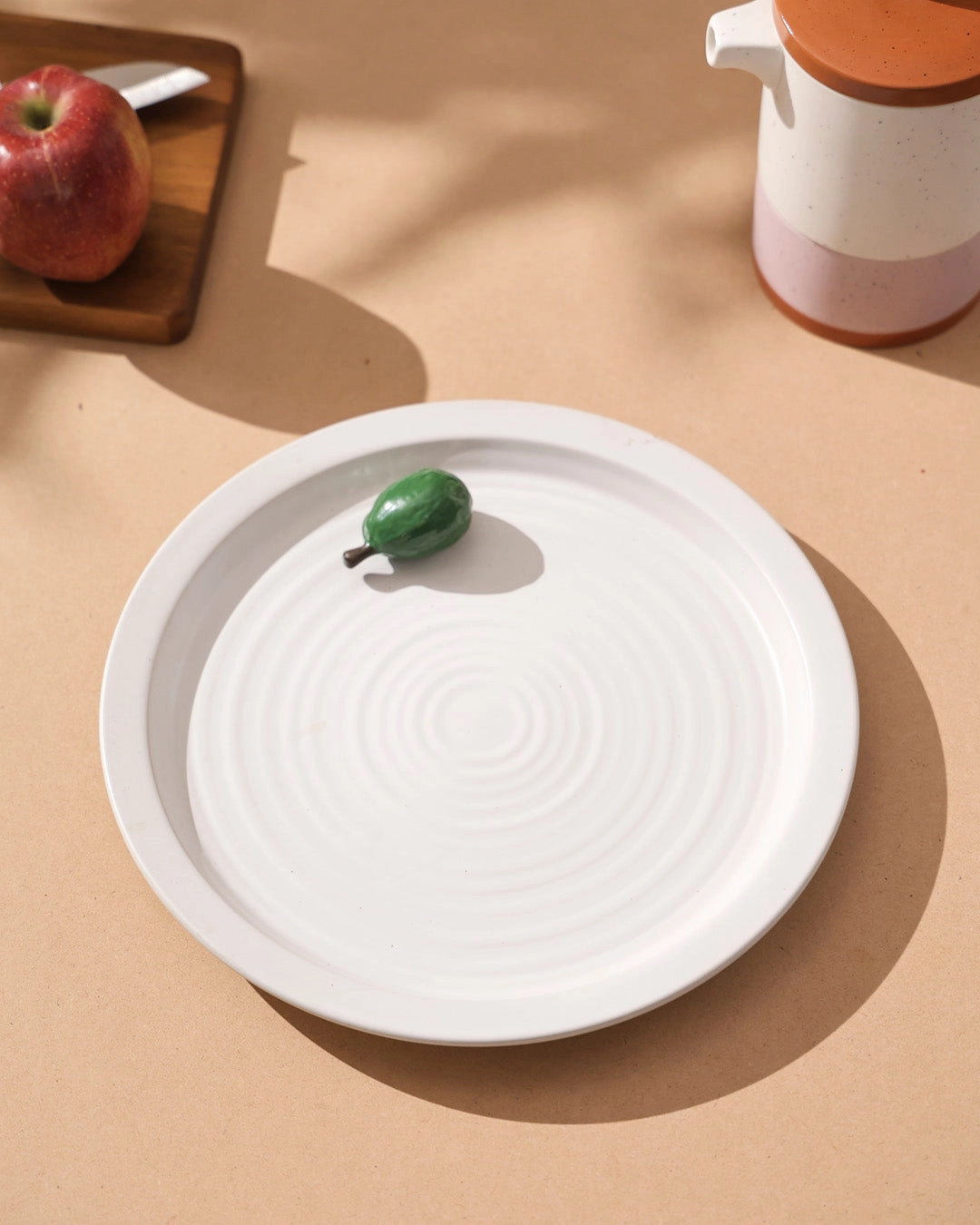 Pear Harmony Serving Platemodern kitchen decor ,kitchen dinner set ,dinnerware 