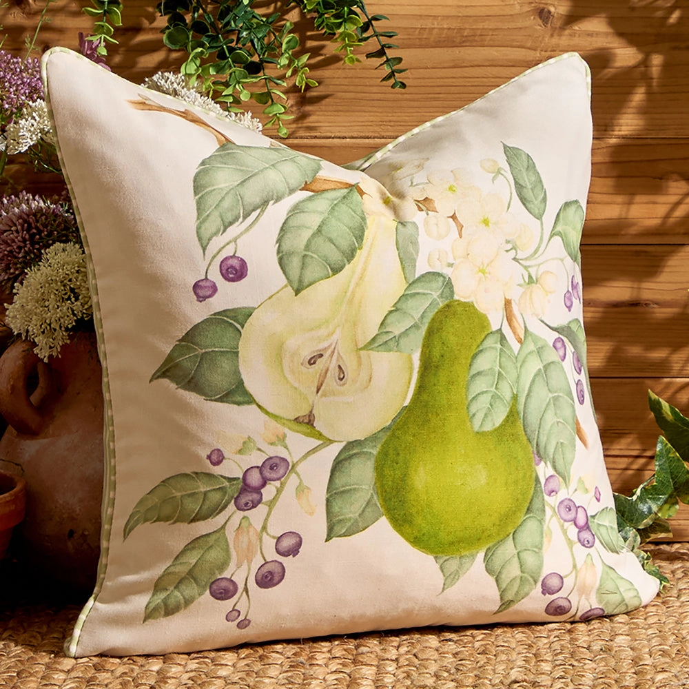 Pear Orchard Printed Outdoor Cushion Greenhome decor ,wall decor 