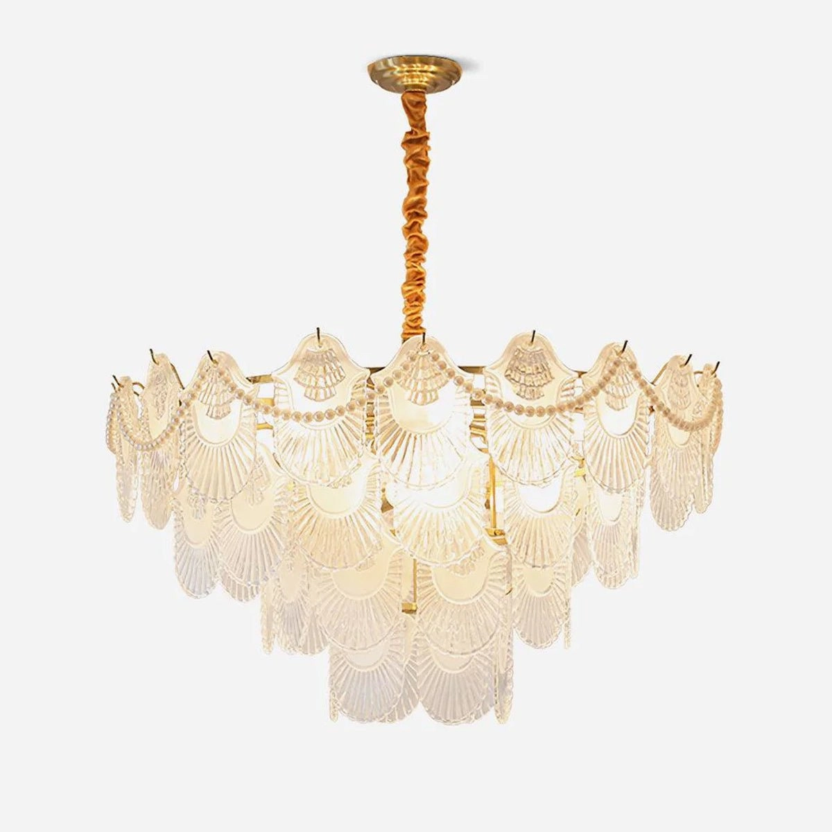 Pearl Glass Shell Chandelierrustic chandelier,bedroom chandelier 