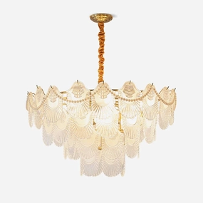 Pearl Glass Shell Chandelierrustic chandelier,bedroom chandelier 
