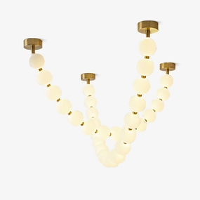 Pearl Necklace Balls Chandelierrustic chandelier,bedroom chandelier 