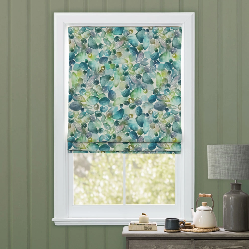 Pebbles Printed Cotton Made to Measure Roman Blinds Kelpie