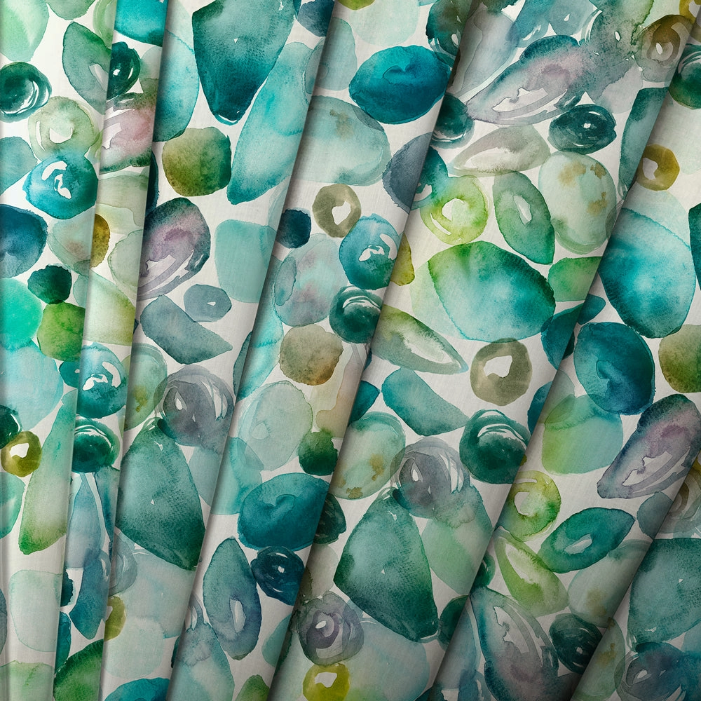Pebbles Printed Cotton Made to Measure Roman Blinds Kelpie