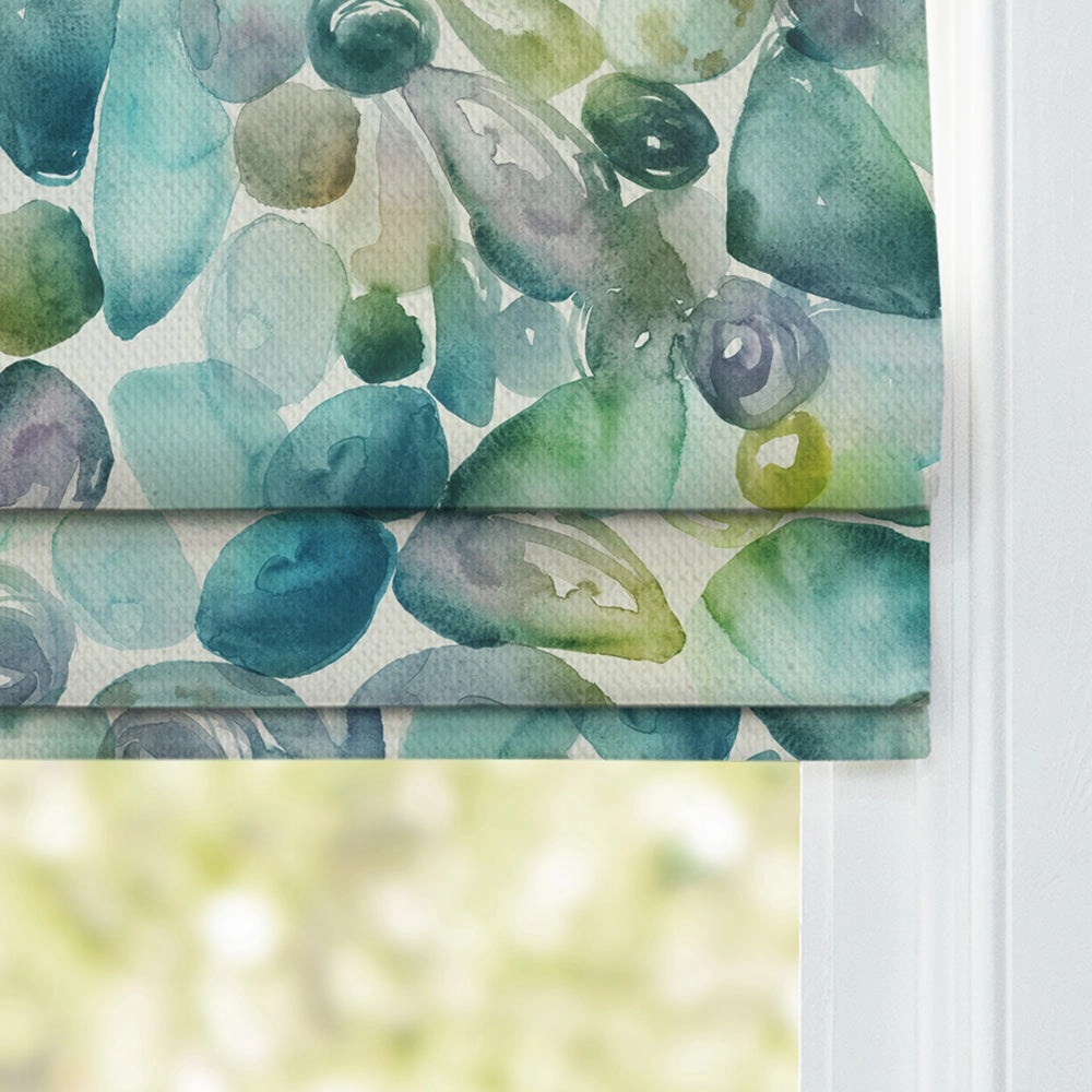 Pebbles Printed Cotton Made to Measure Roman Blinds Kelpie