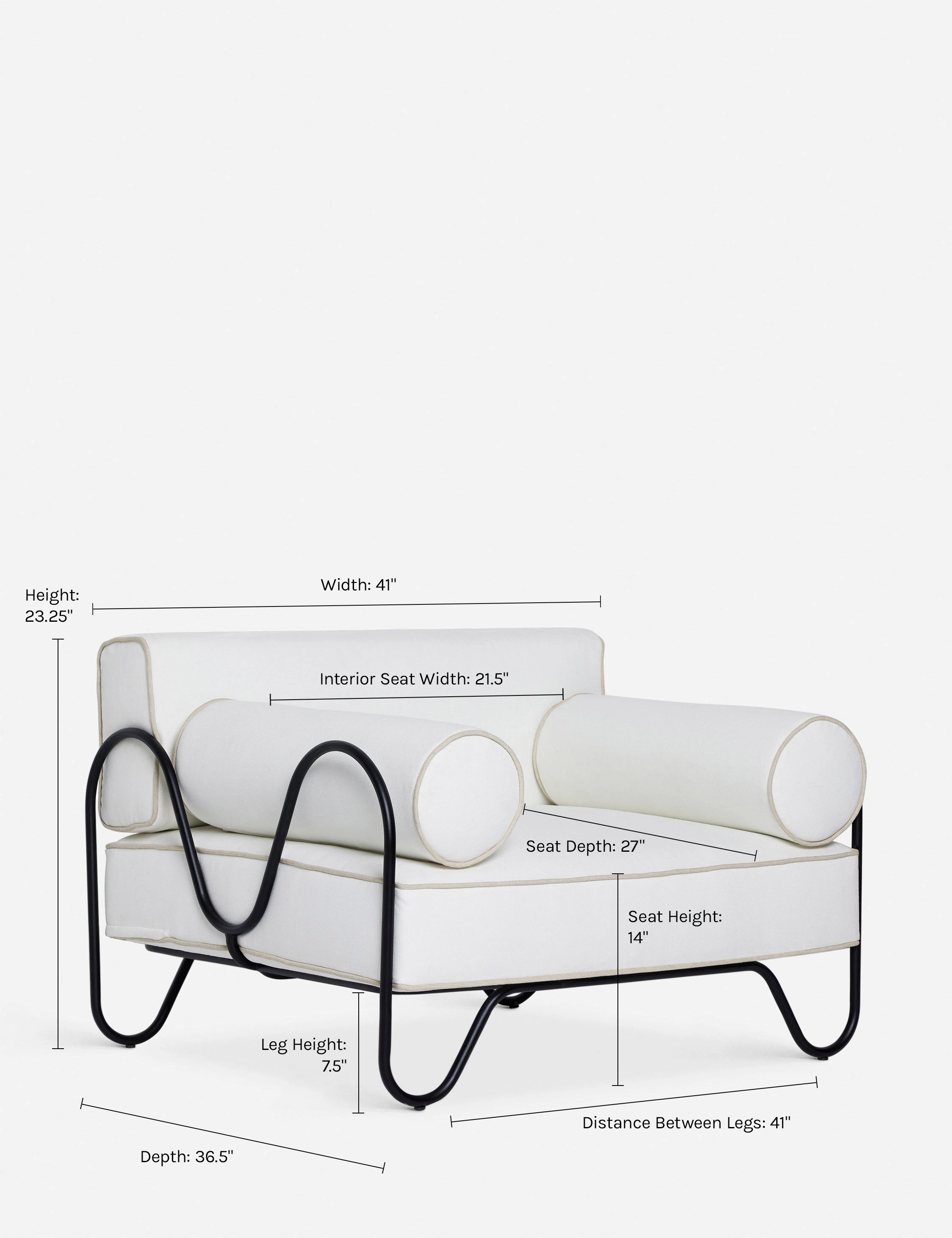 Peggy Outdoor Accent Chair by Sarah Sherman Samuel