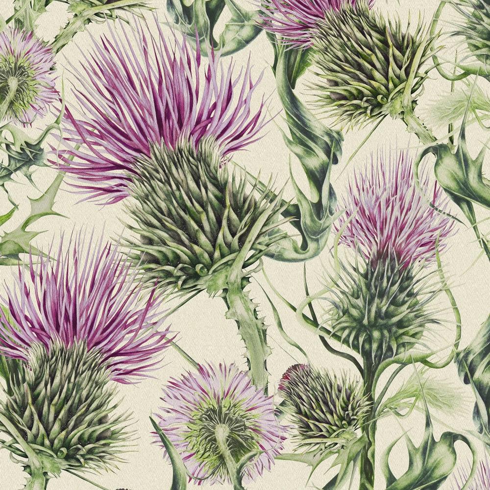 Penton Printed Cotton Made to Measure Roman Blinds Fuchsia/Natural