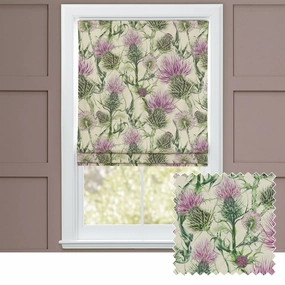 Penton Printed Cotton Made to Measure Roman Blinds Fuchsia/Naturalhome decor ,wall decor 