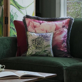 Penton Small Printed Feather Cushion Damsonhome decor ,wall decor 