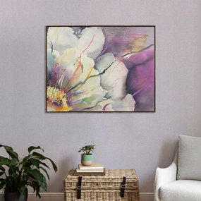Peonia Framed Canvas Stonemodern home decor ,home decor for bedroom 