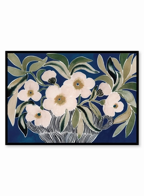 Peonies in Blue, Posterpop culture themed posters