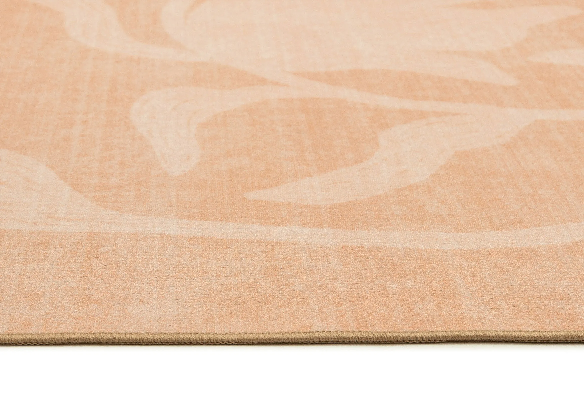 Pernilla Peach Botanical Washable Rug