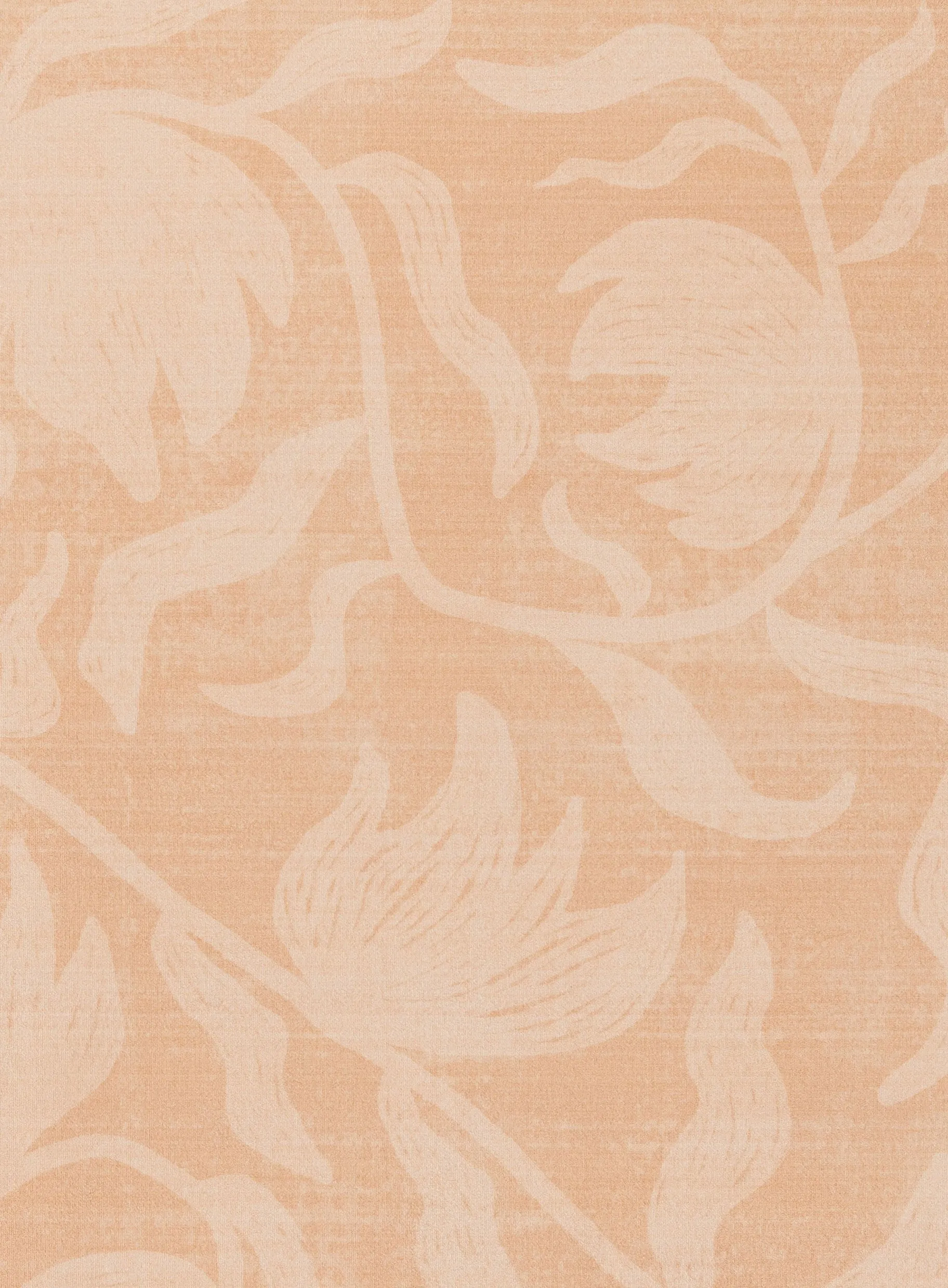 Pernilla Peach Botanical Washable Rug