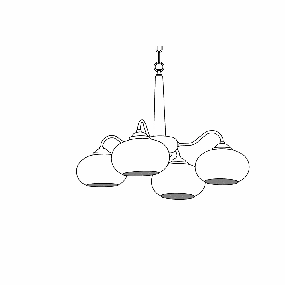 Persimmon Chandelier