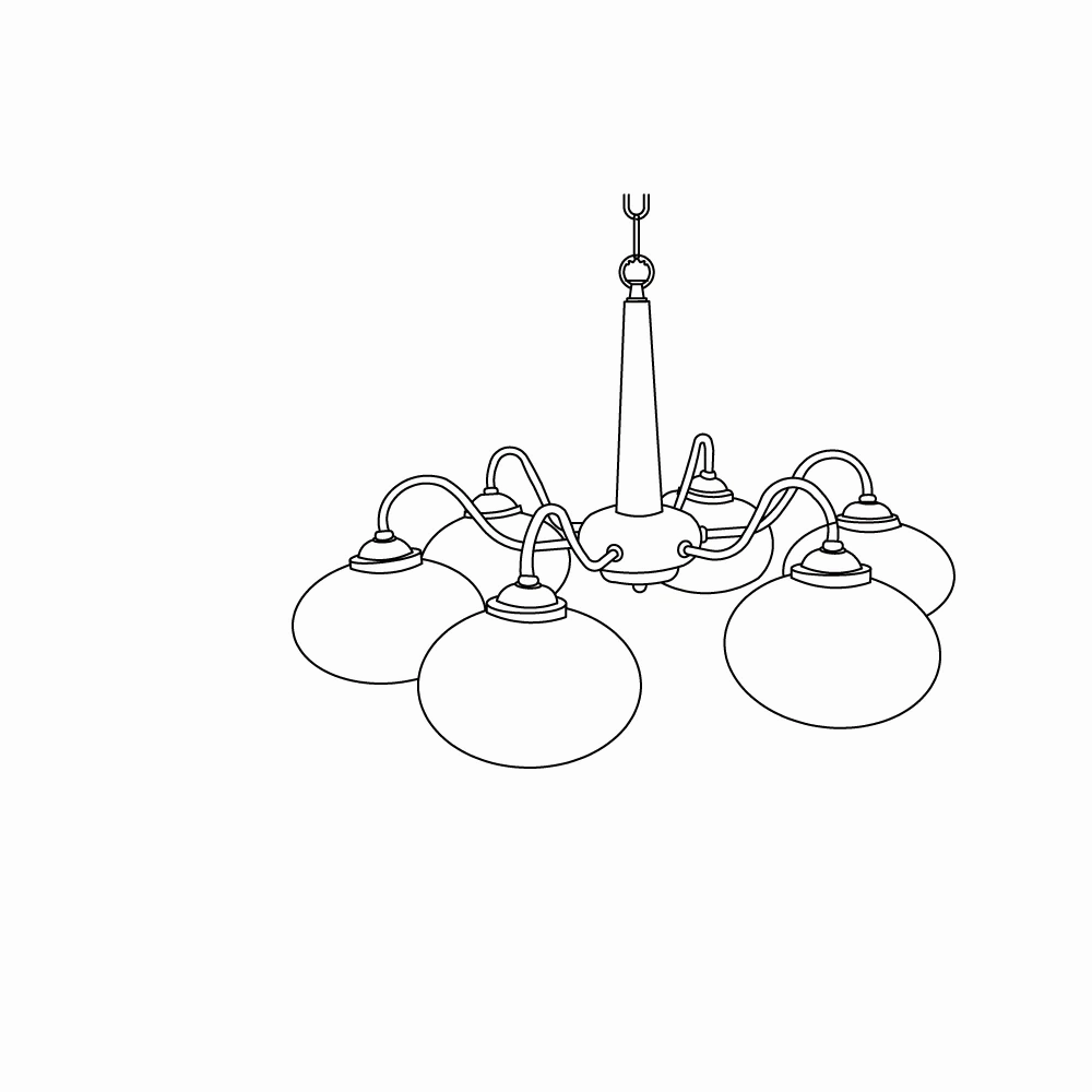 Persimmon Chandelier