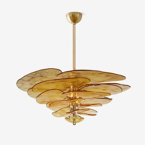 Petals Gold Murano Chandelierrustic chandelier,bedroom chandelier 