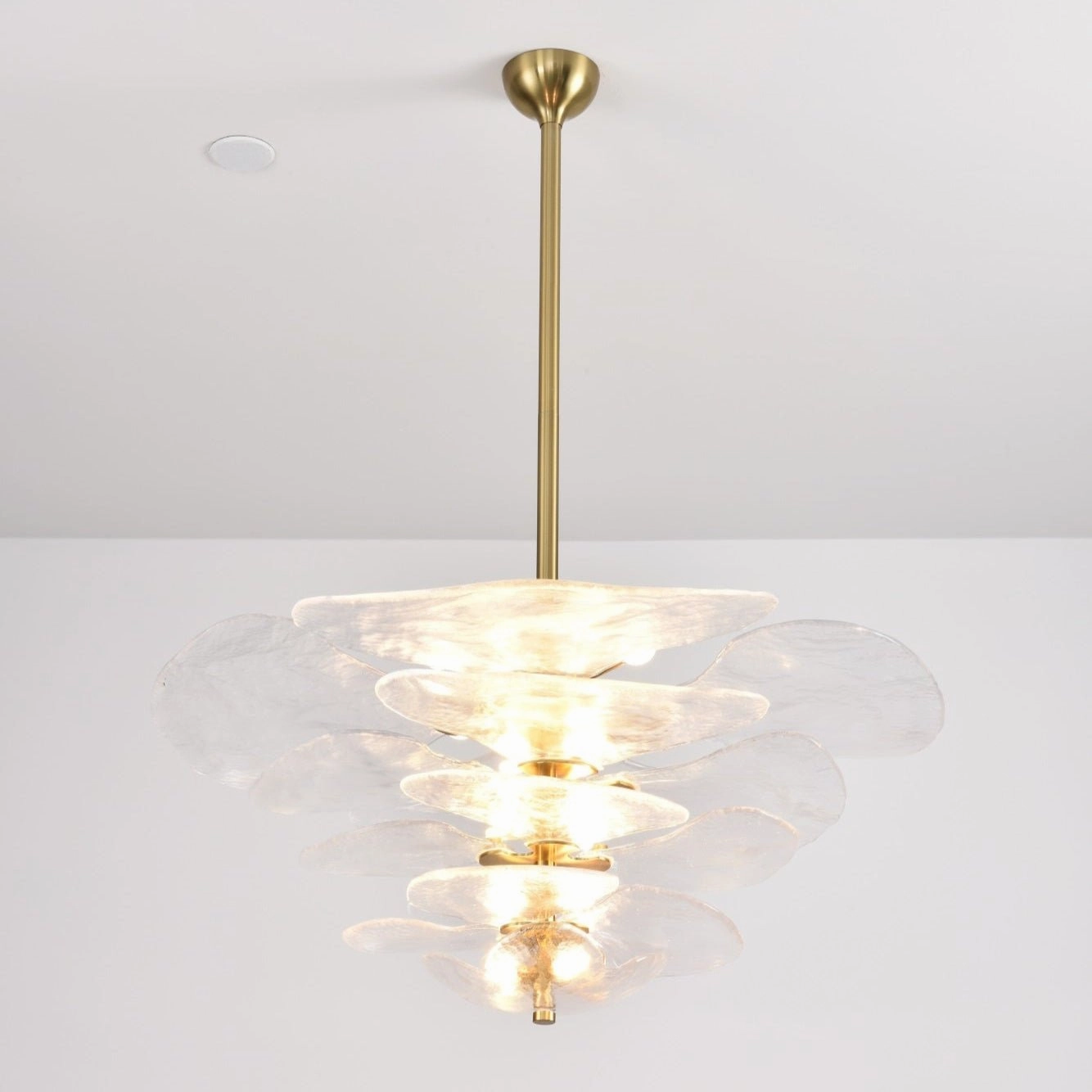 Petals Gold Murano Chandelier