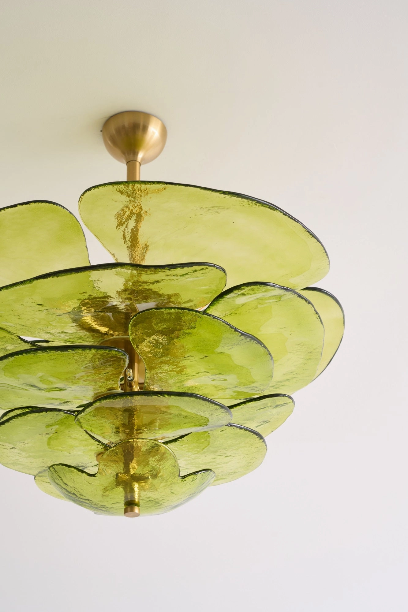 Petals Gold Murano Chandelier