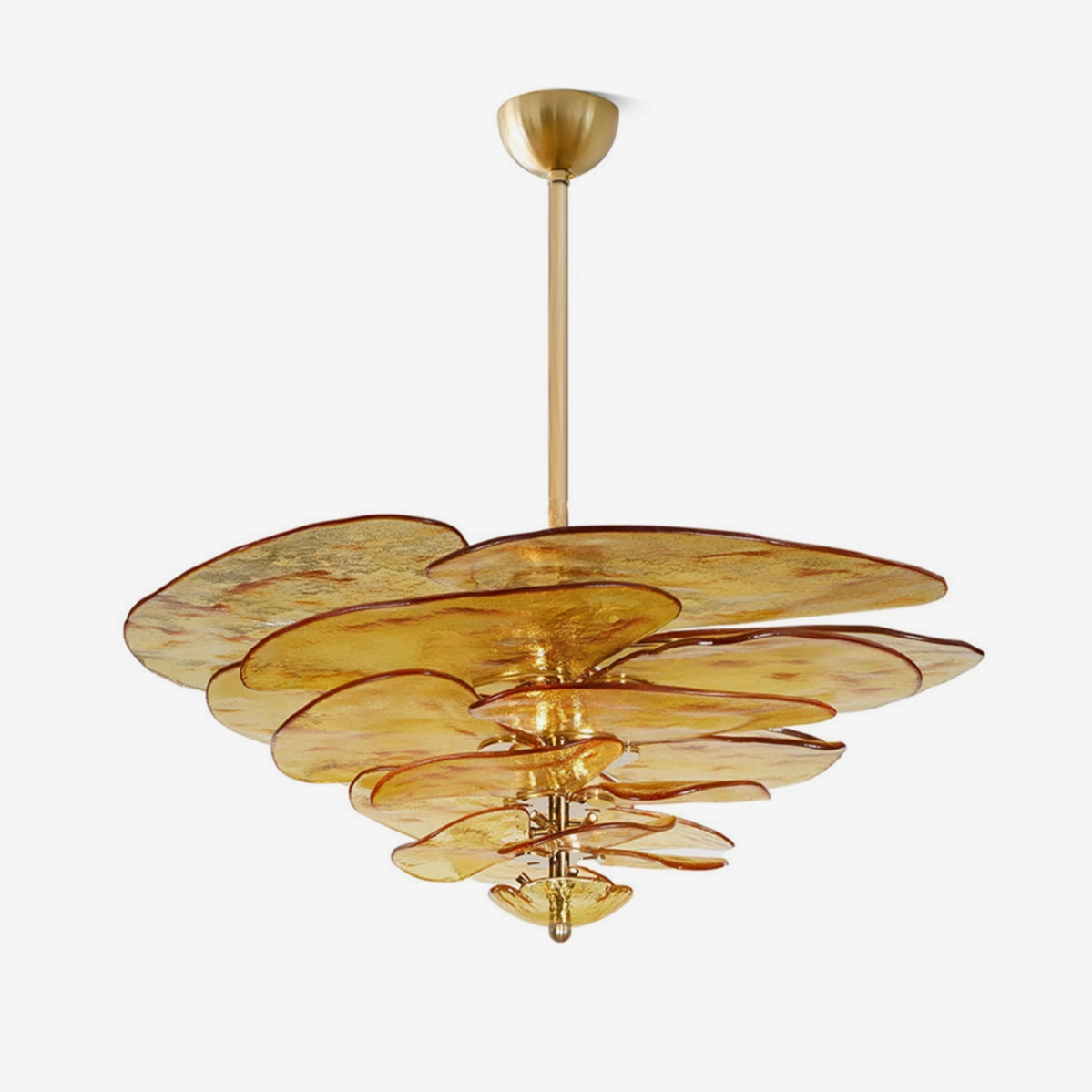 Petals Gold Murano Chandelierrustic chandelier,bedroom chandelier 