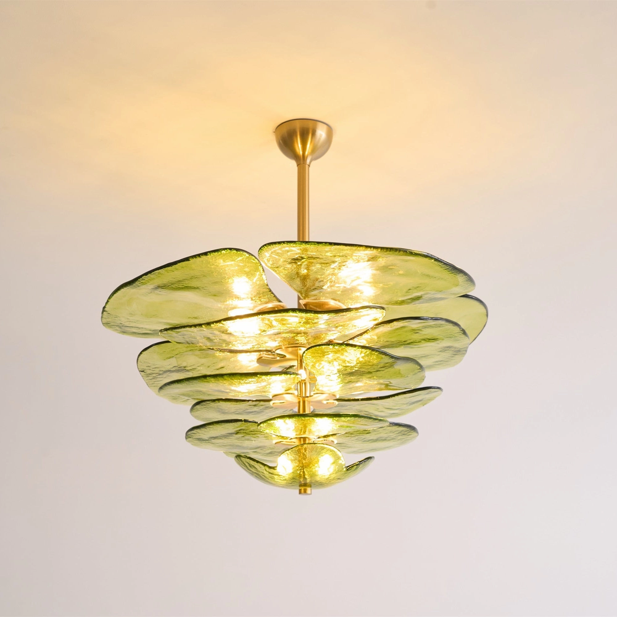 Petals Gold Murano Chandelier