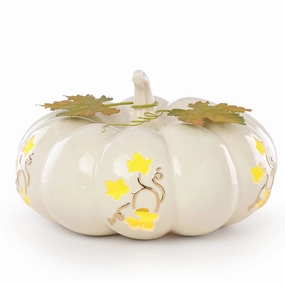 Pierced Lit Pumpkin Shortmodern kitchen decor ,kitchen dinner set ,dinnerware 