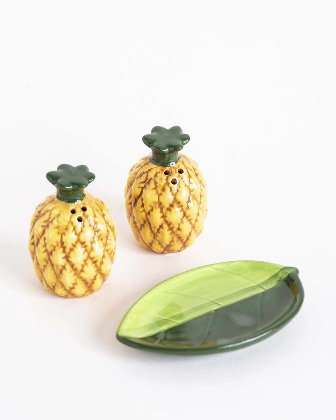 Pineapple Salt & Pepper Shaker Set - Yellow