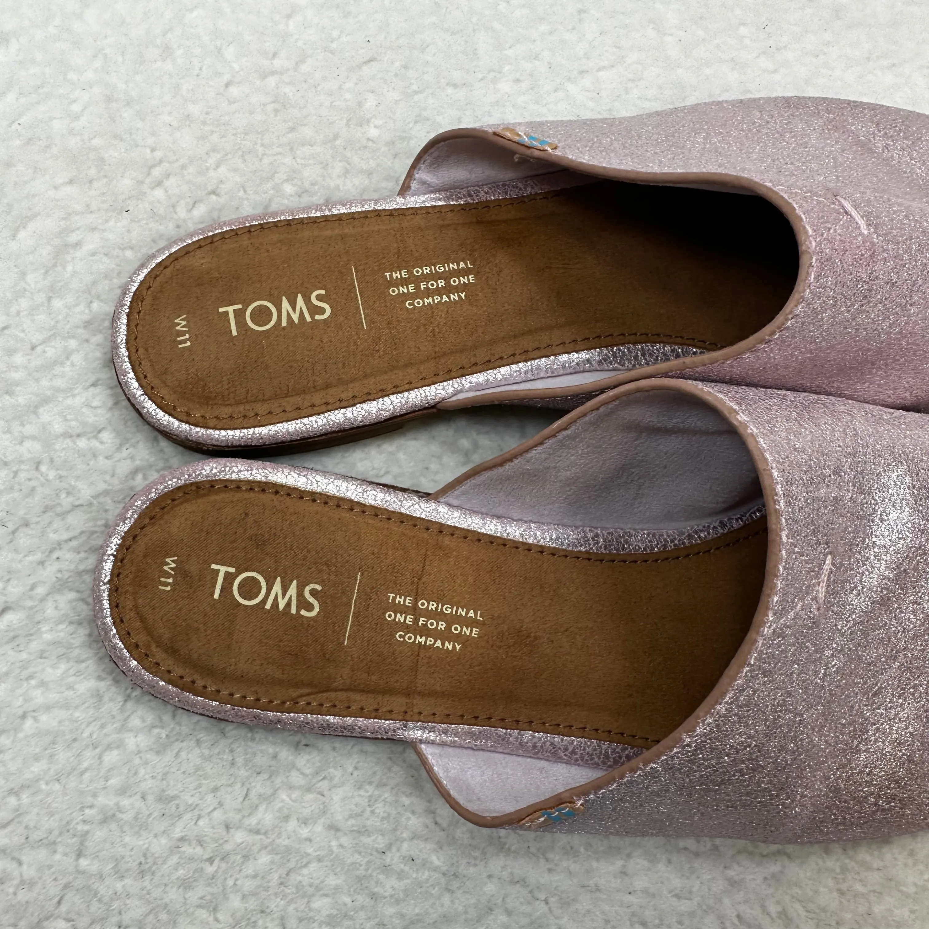 Pink Shoes Flats Mule & Slide Toms, Size 11 toms