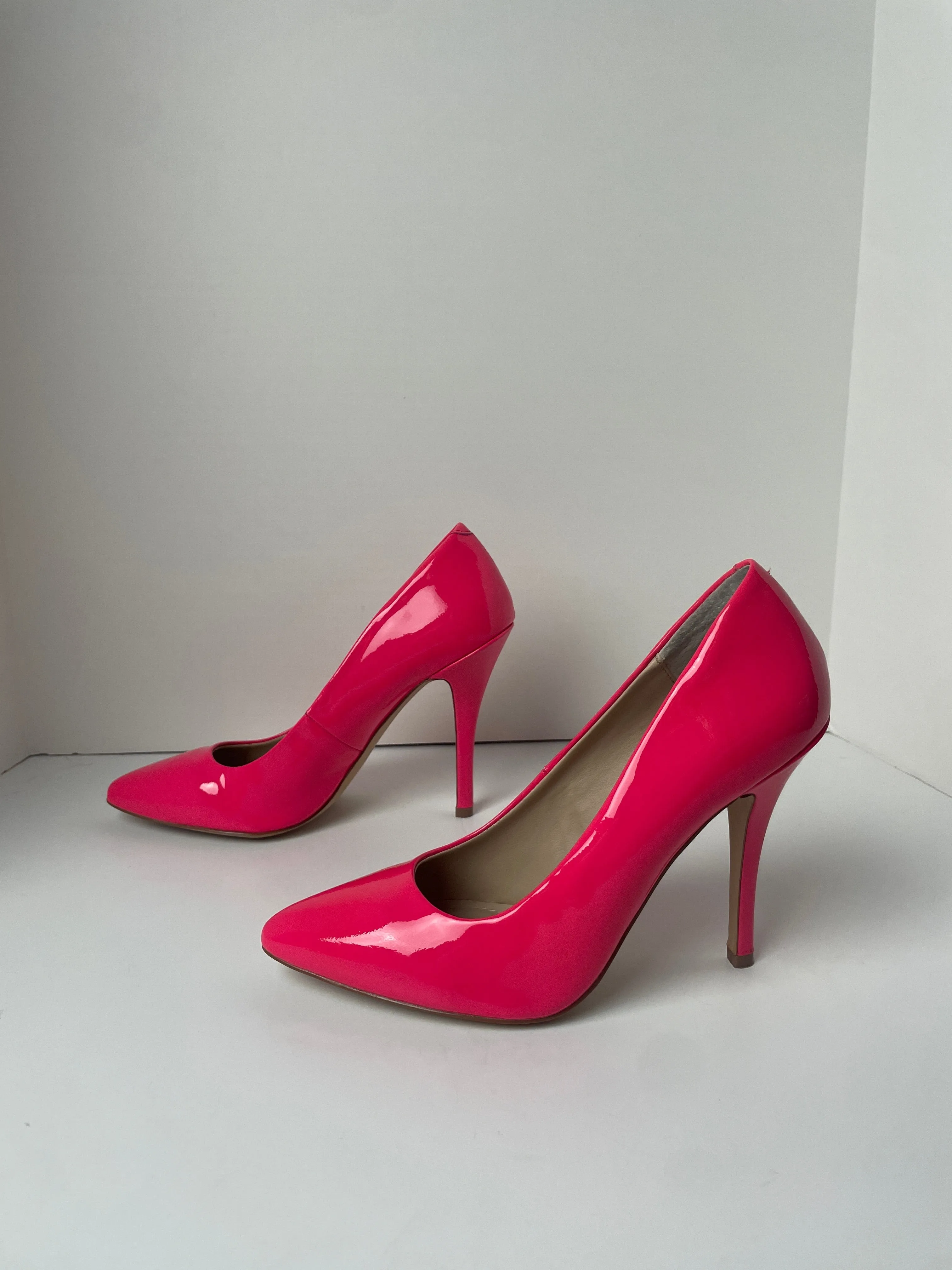 Pink Shoes Heels Stiletto Steve Madden, Size 9.5 steve madden