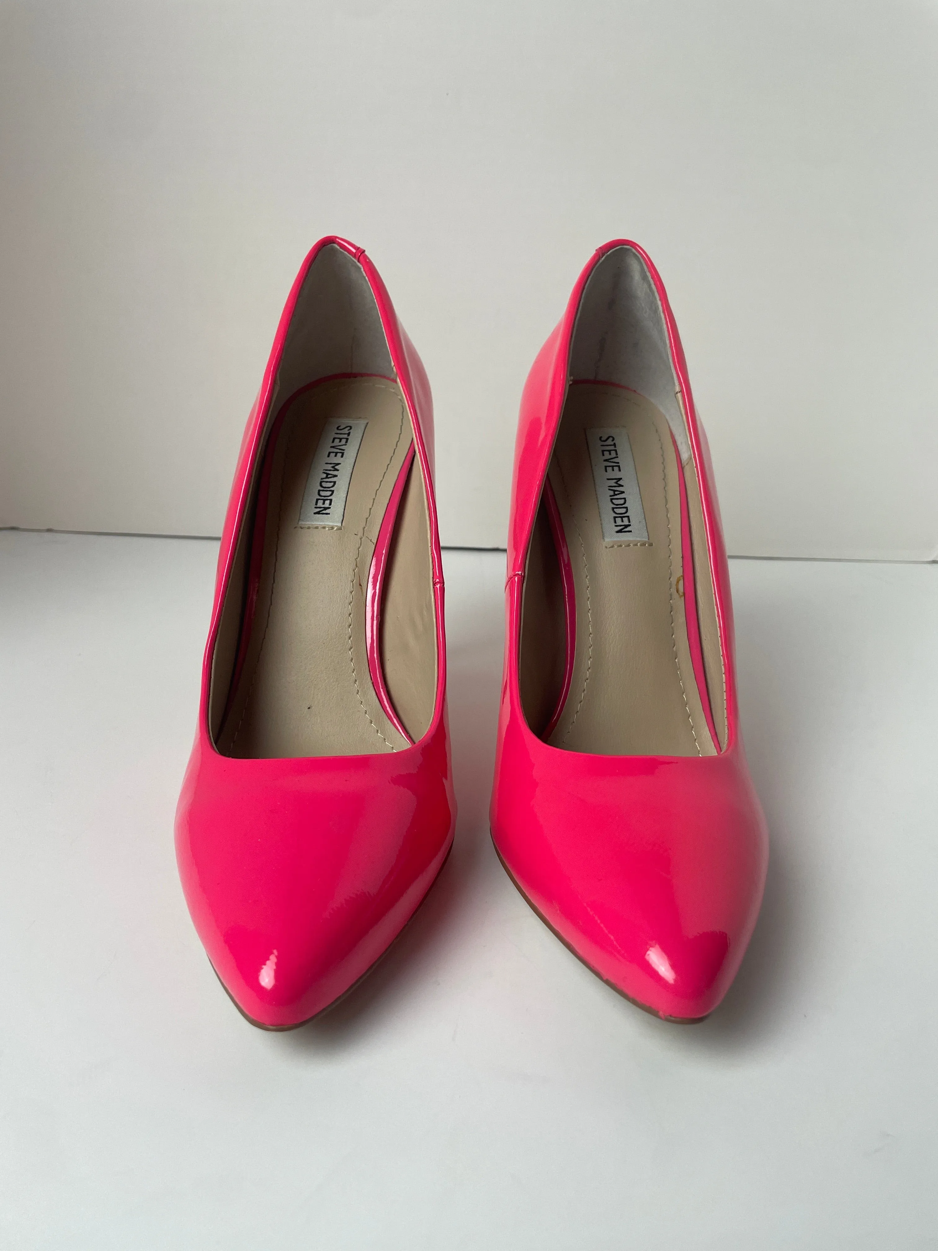 Pink Shoes Heels Stiletto Steve Madden, Size 9.5 steve madden